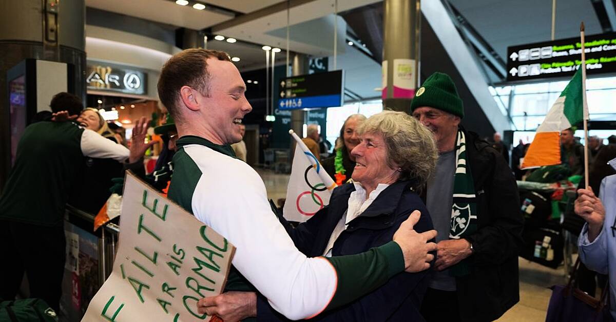 Irish athletes welcomed home from Winter Olympics