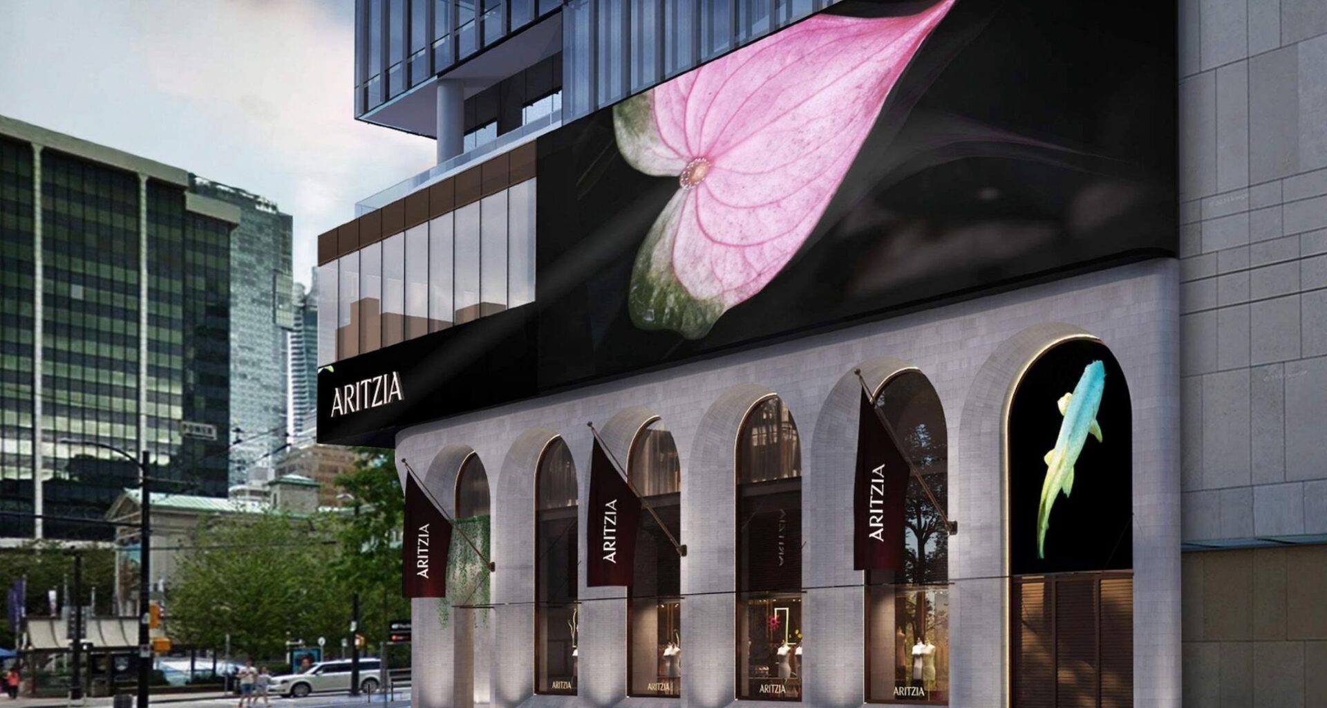 aritiza cf pacific centre mall vancouver flagship store