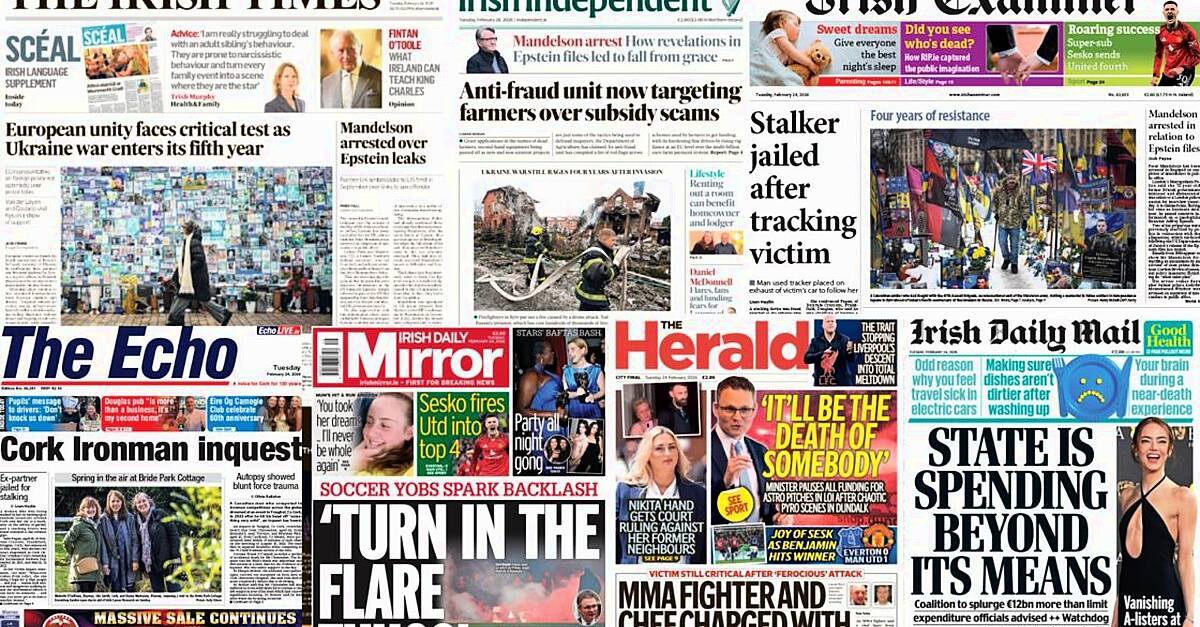 What the papers say: Tuesday's front pages