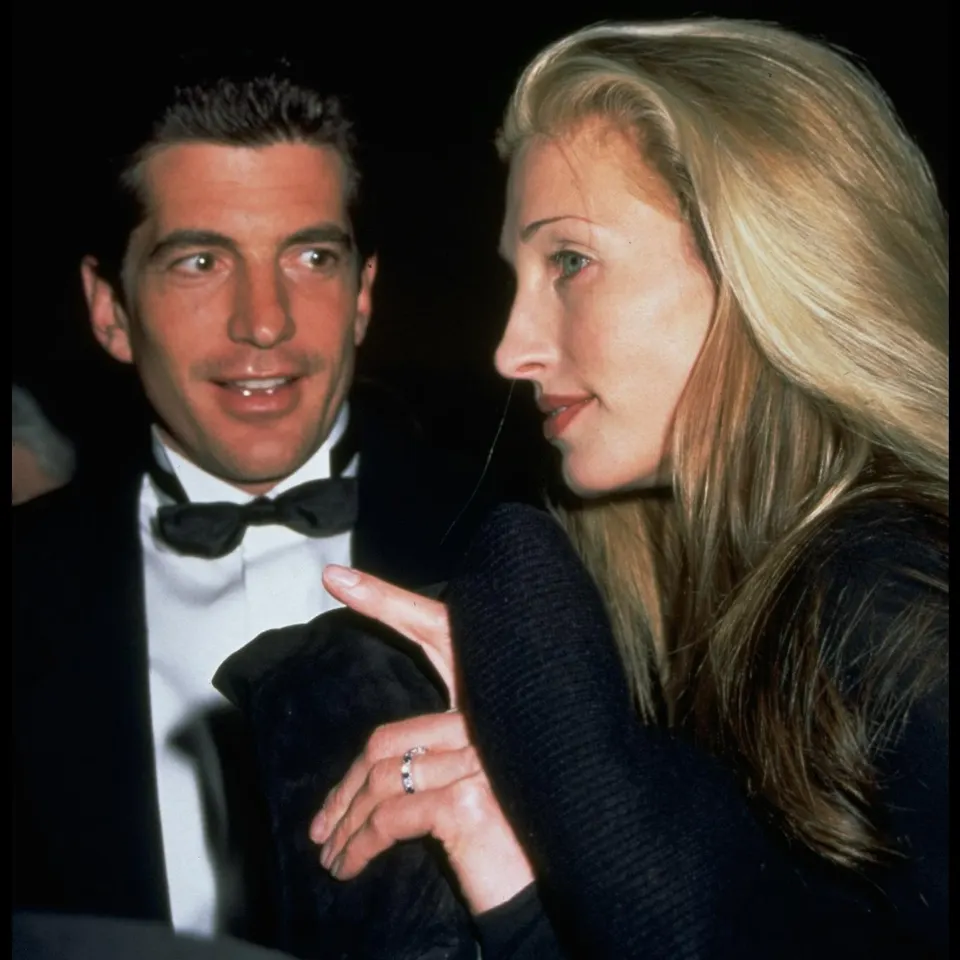 John F. Kennedy Jr. and Carolyn Bessette. (Photo by Robin Platzer/Getty Images)