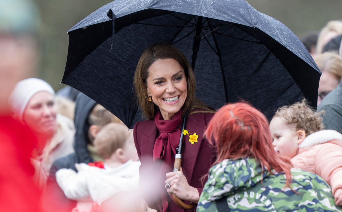 Hundreds turned out to catch a glimpse of the royals 