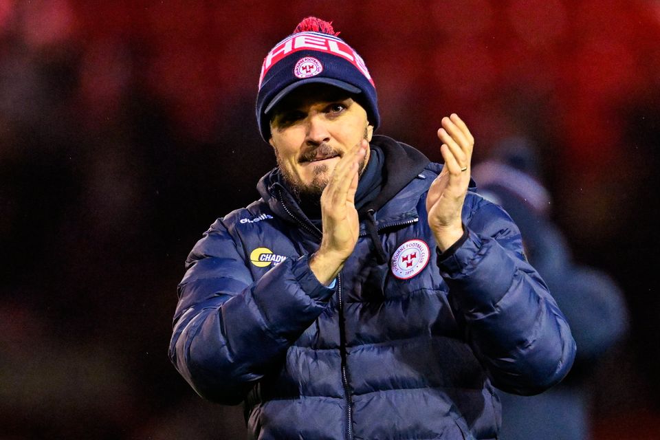 Shelbourne head coach Joey O'Brien after the match against Galway United at Tolka Park in Dublin. Photo by Sam Barnes/Sportsfile