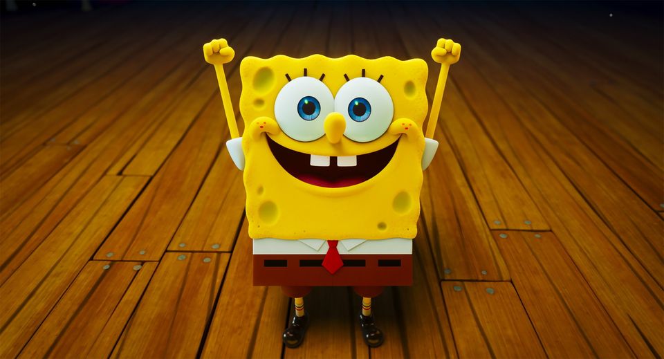 SpongeBob in The SpongeBob Movie: Search For SquarePants.