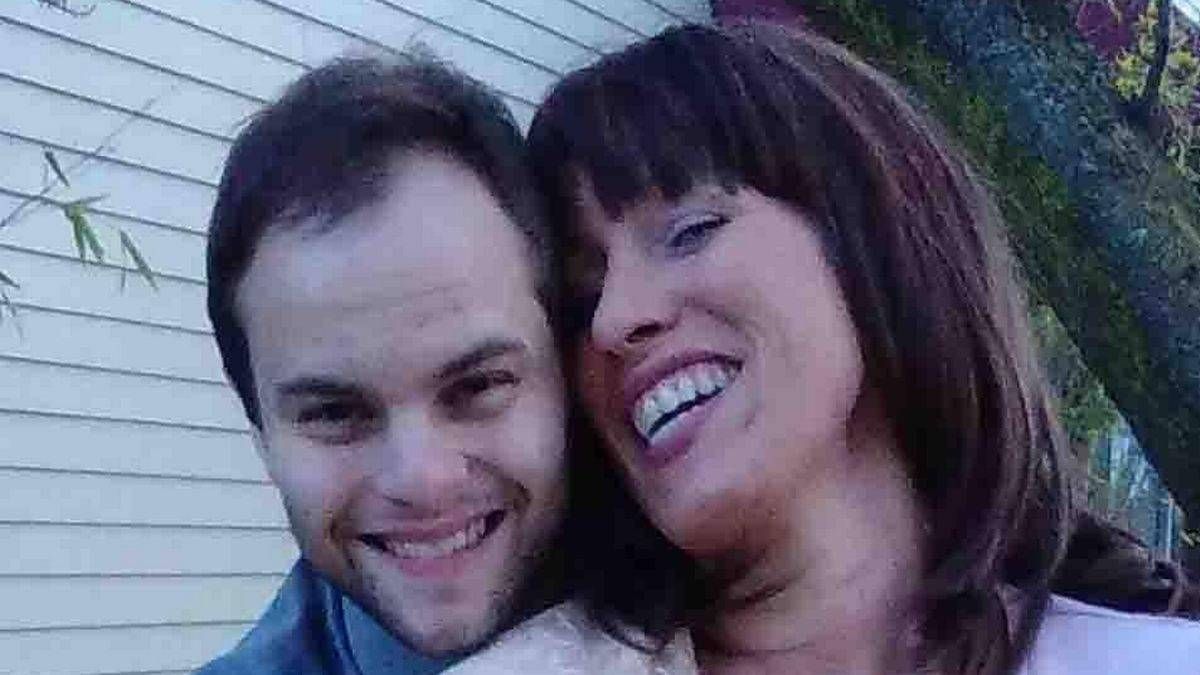 Ben Ford cuddles mum Kim West