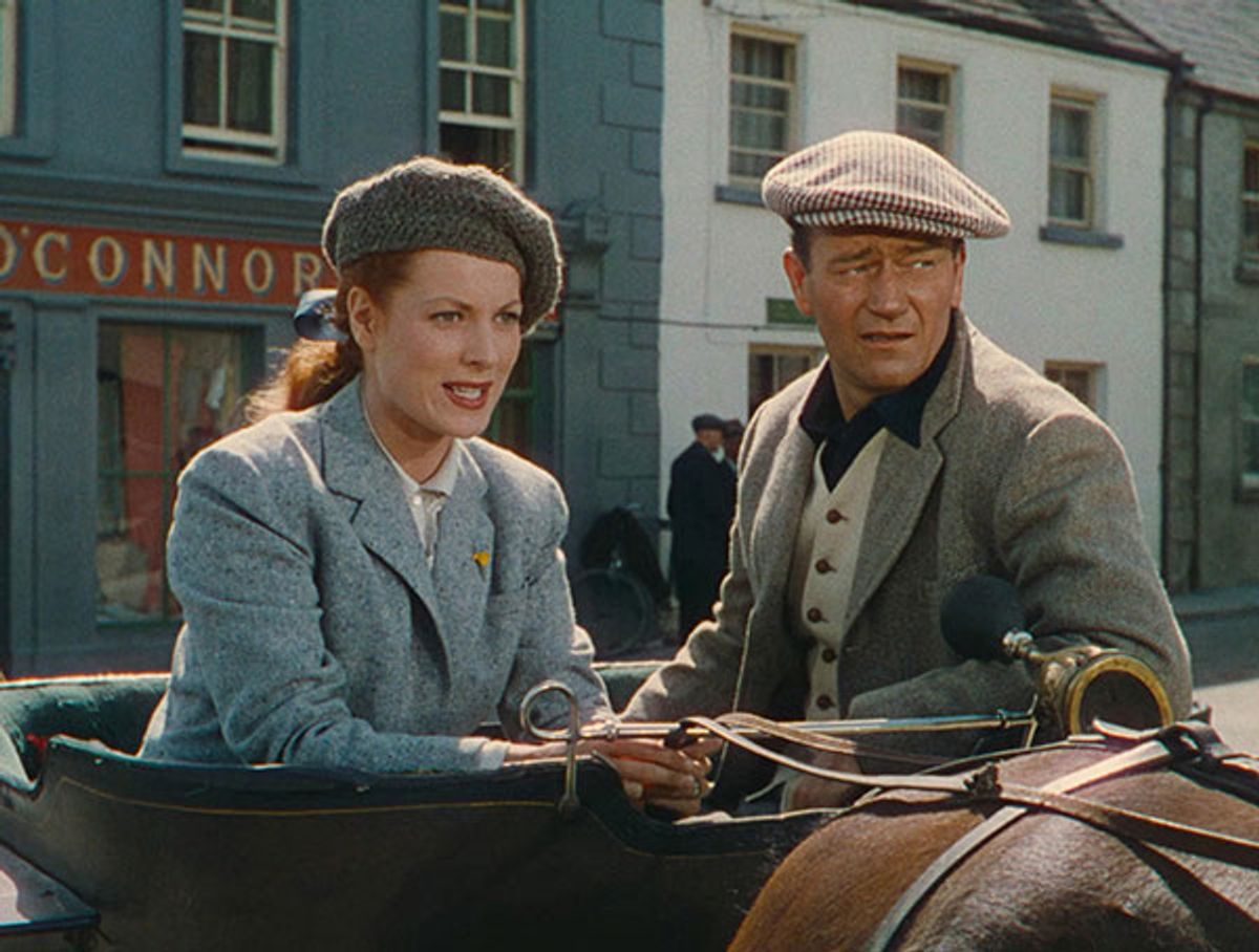 Maureen O'Hara and John Wayne in The Quiet Man