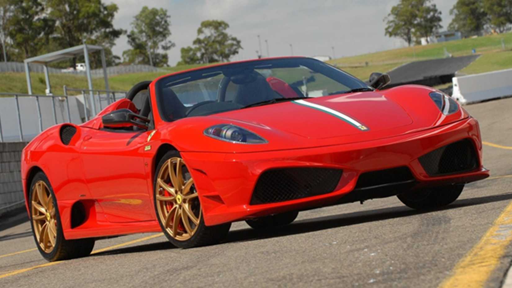 Red 2009 Ferrari F430 Scuderia Spider 16M