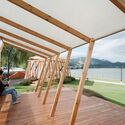 Qingjiang Furong Pavilions / FLIP studio - Interior Photography, Wood, Deck