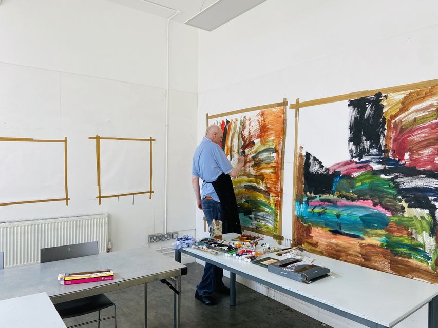 Tom O'Sullivan in the Studio.
Credit: Roísín O’ Sullivan