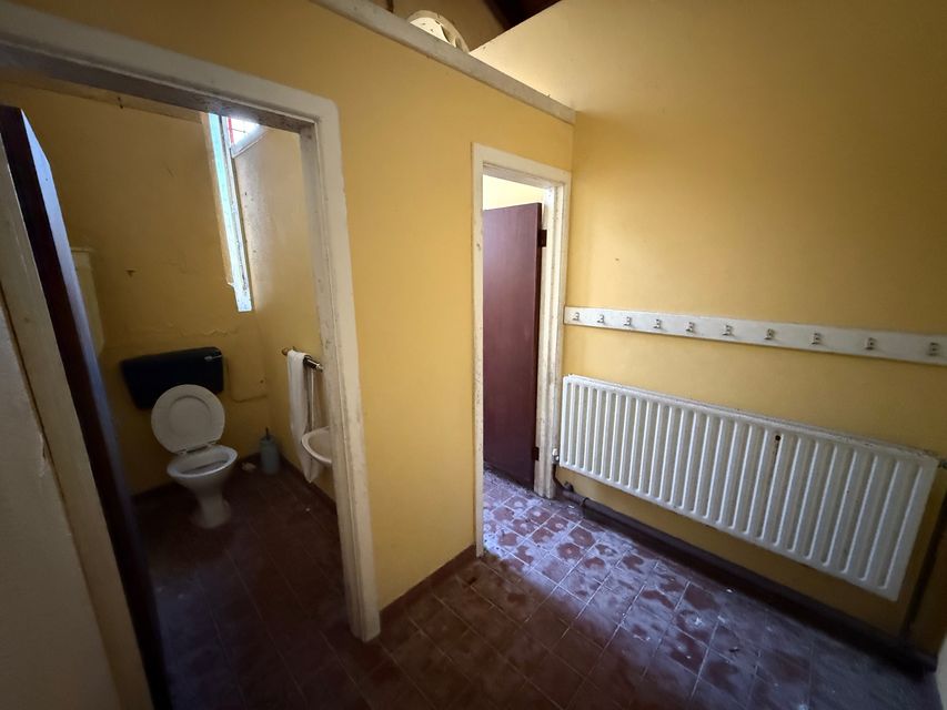 Old bathrooms at Fortview School, Newtownbutler Road, Clones, Co Monaghan