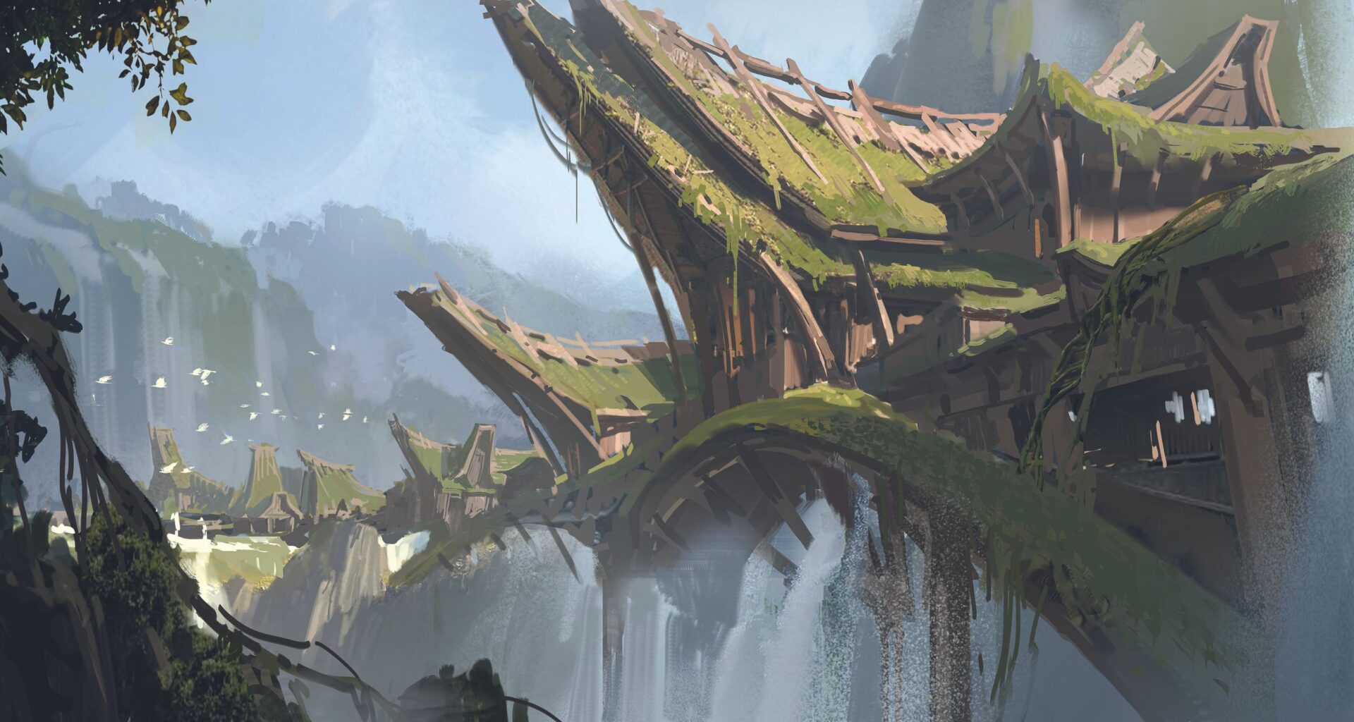 How a famous landmark inspired this dramatic fantasy art