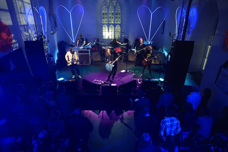 Foo Fighters in St James' Church. Photograph Nick Bradshaw