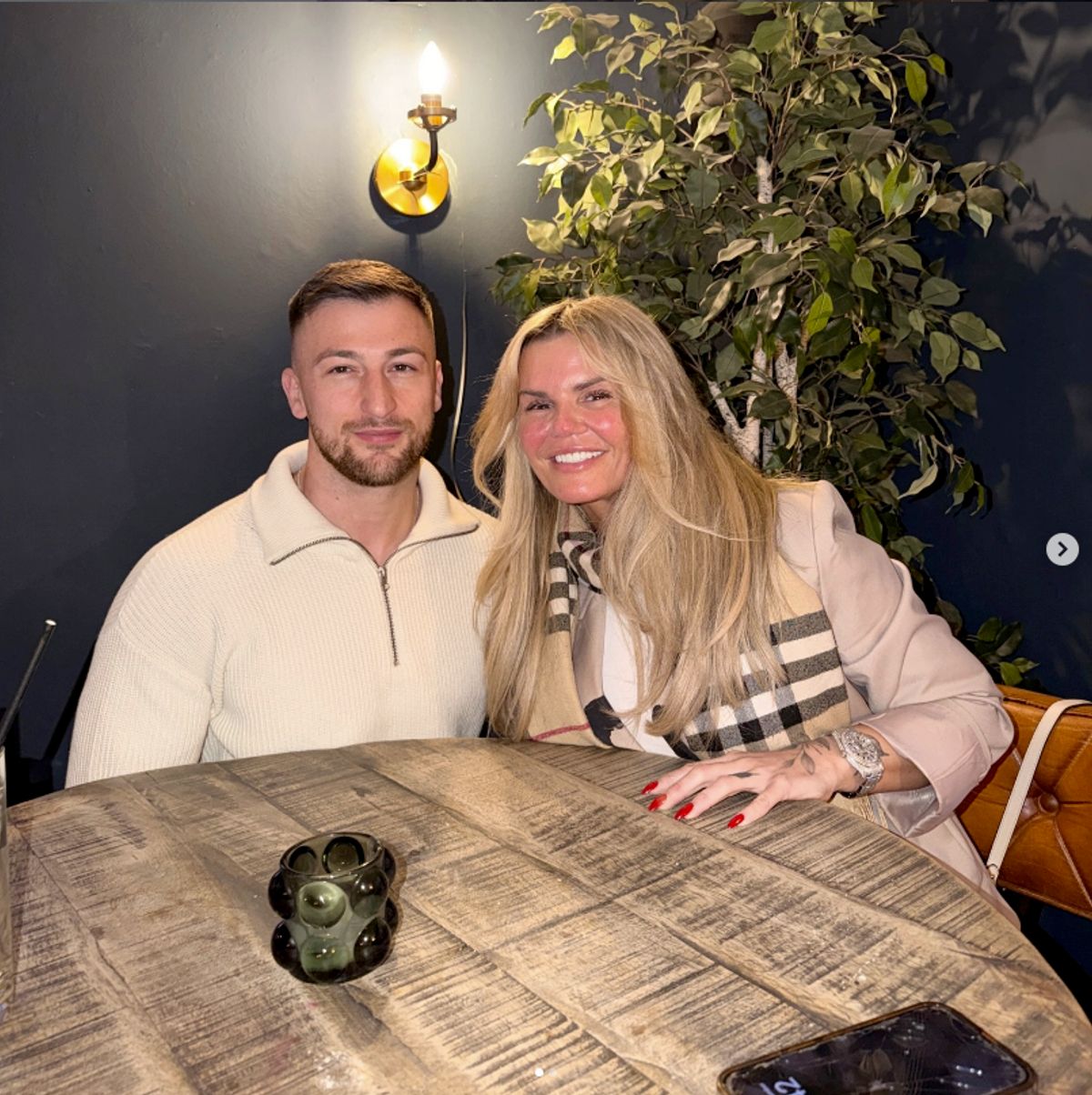 Kerry flew home from Dubai to be with her partner Paolo this Valentine's Day