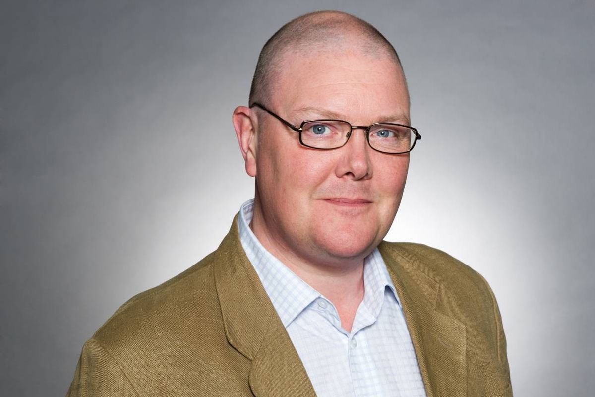 Dominic Brunt playing Paddy Kirk in Emmerdale