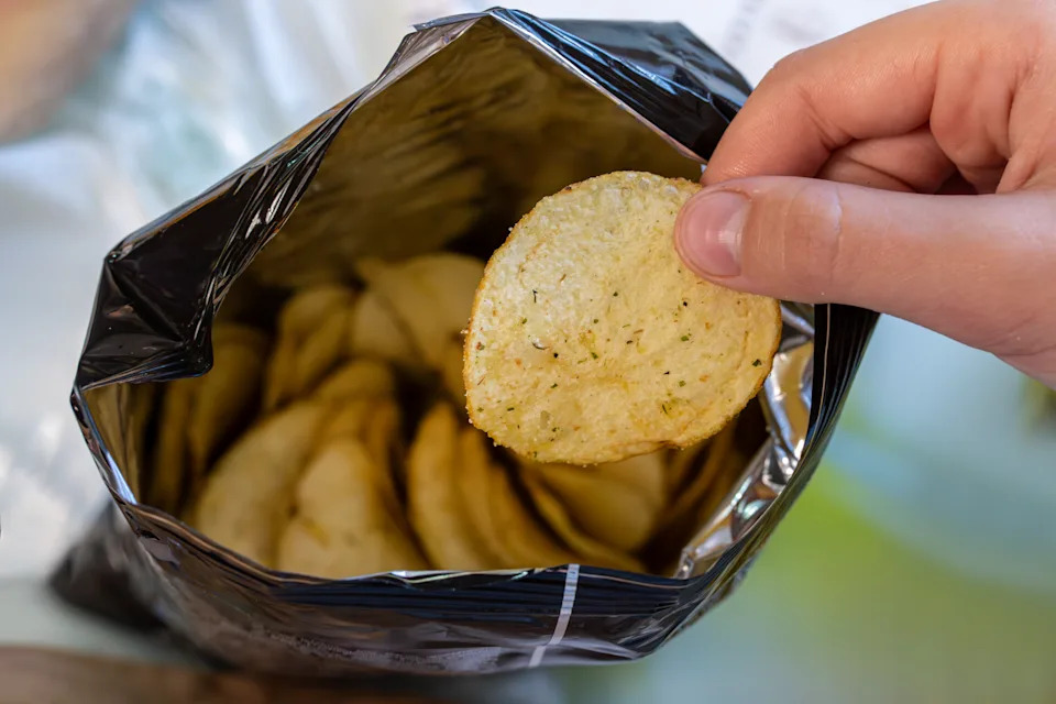 A bag of potato chips