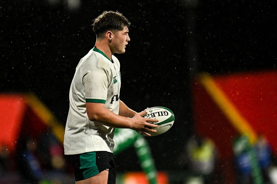 Lee Fitzpatrick is back in the Ireland U-20 starting XV. Photo by Piaras Ó Mídheach/Sportsfile