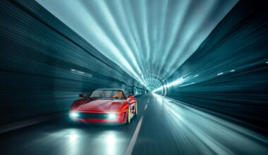 Evoluto Ferrari F355 Restomod Roars in Tunnel Run