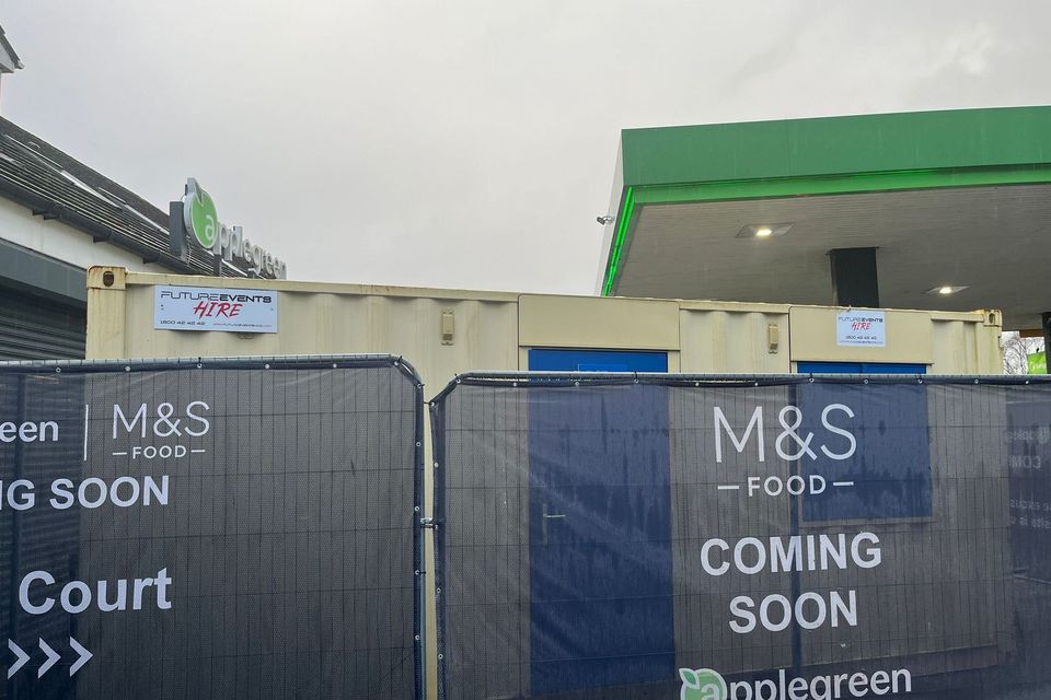 Works are currently taking place in Applegreen in Manor West where M&S are to be located. 