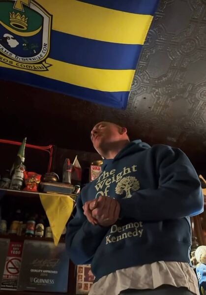 Dermot Kennedy sang a medley of his hit songs for an appreciative audience.