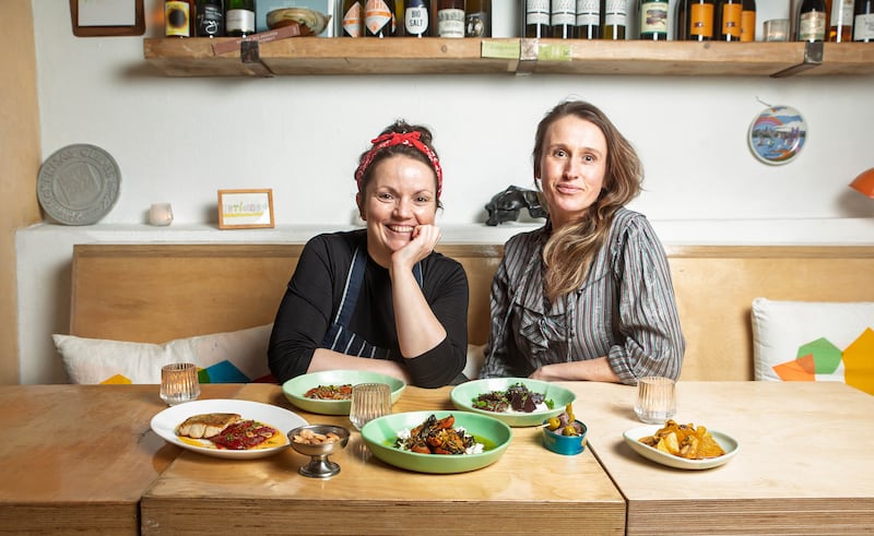 Rebeca Recary Sanchez and Barbara Nealon of St Francis Provisions. Photograph: John Allen