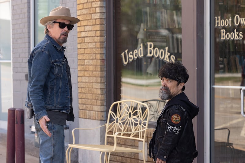 Ethan Hawke and Peter Dinklage in The Lowdown. Photograph: Shane Brown/FX/Disney+