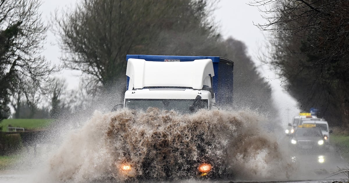 Rain warnings in force for eight counties with ‘very high’ risk of flooding – The Irish Times