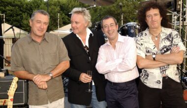 Robert De Niro with Queen and Ben Elton