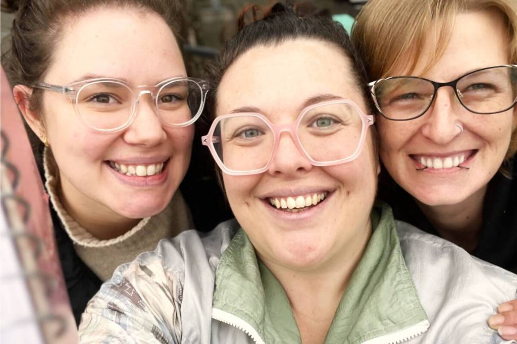 A group of Victoria counsellors have started an initiative to fill the mental health help pre-accessing process. From the left, Amanda Naseri, Christa Martel, Katrina Goldsworthy. (Courtesy of Christa Martel)