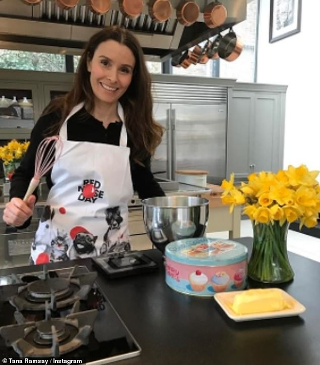 Gordon and Tana originally purchased the property in 2002 for £2.8 million, but have now added nearly £5 million to its value (pictured in their kitchen before the renovations)
