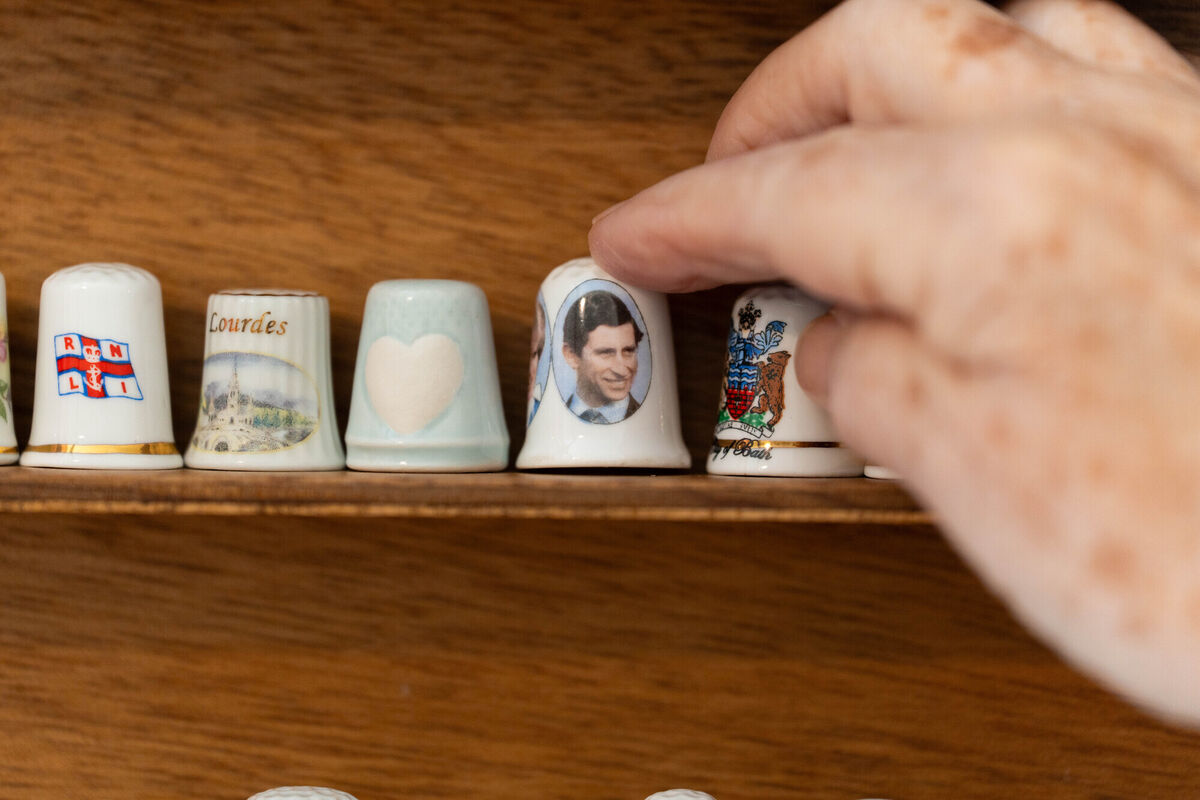 The first thimble in Carmel's collection was one marking the wedding of Prince Charles and Diana. Picture by Noel Sweeney