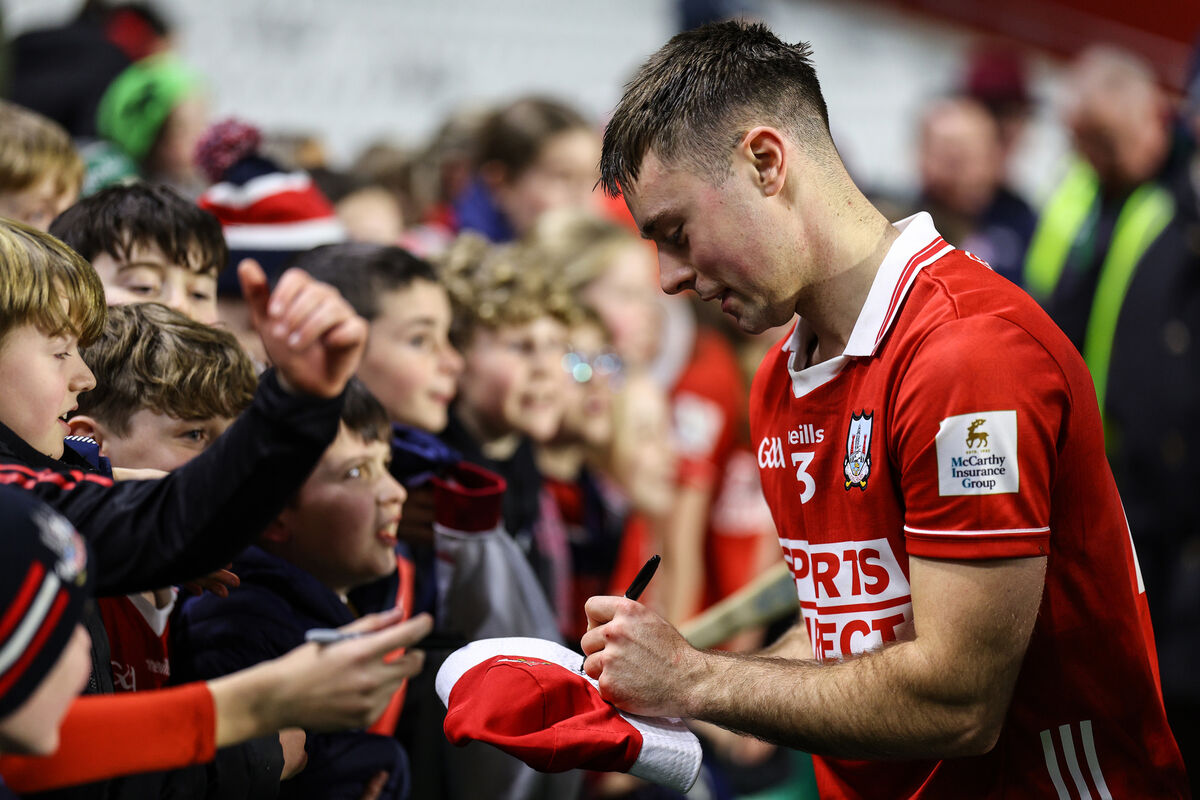 William Buckley signs an autograph for a fan after the game. Picture: Inpho/Ben Brady