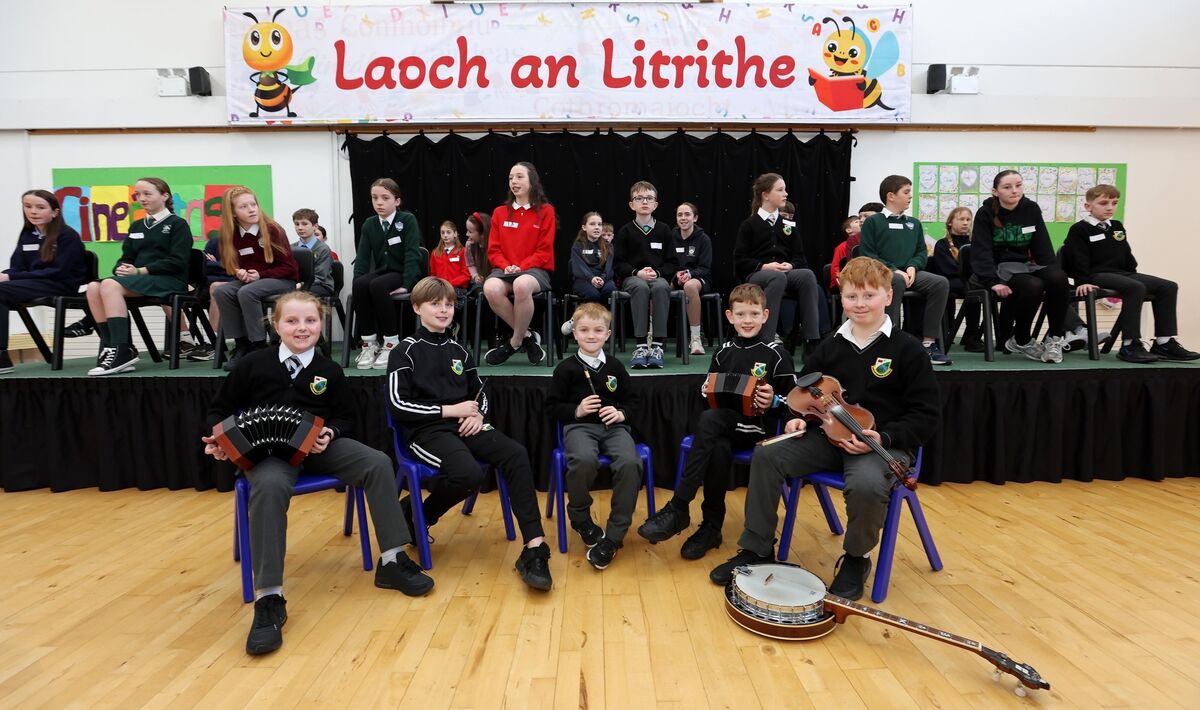  Gaelscoil Mainistir na Corann students played prior to the competition. Picture: Jim Coughlan.