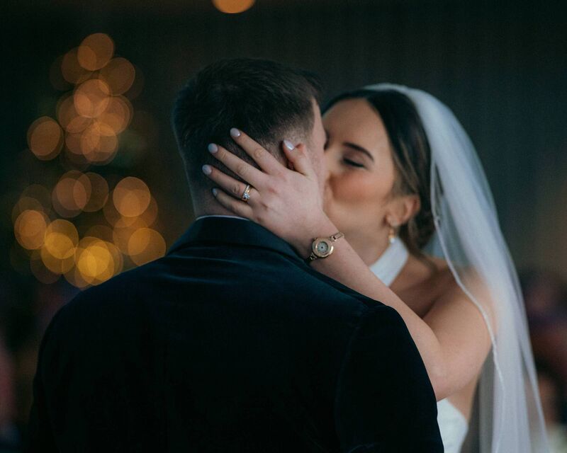 Sealed with a kiss: Judy Collins and Graham Smith. Pictures: Dylan Clifford 