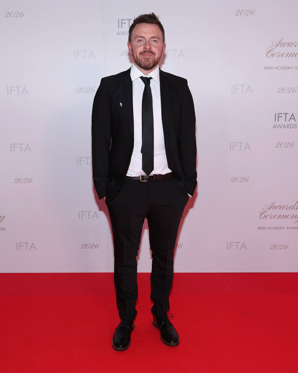  Brendan Canty at the IFTA Awards 2026 at the Dublin Royal Convention Centre. Picture: Brian McEvoy.