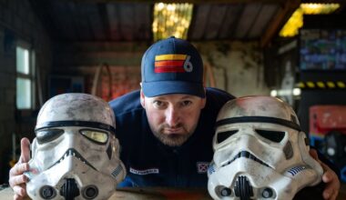 Inside Michael Fitzgerald’s recycled sci-fi film studio