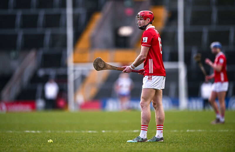 Alan Connolly prepares to take a free during Cork's win over Waterford. Picture: Ben McShane/Sportsfile