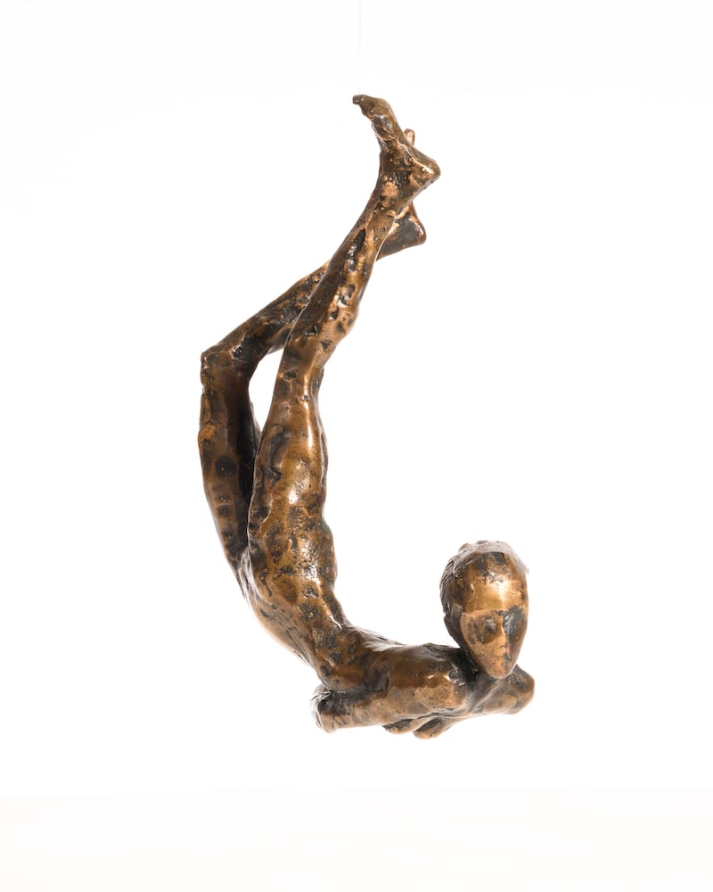 Falling Figure in bronze by Rowan Gillespie (€4,000-€6,000)
