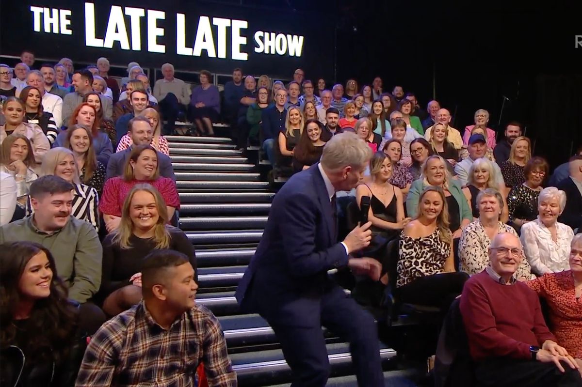 Patrick Kielty in the audience