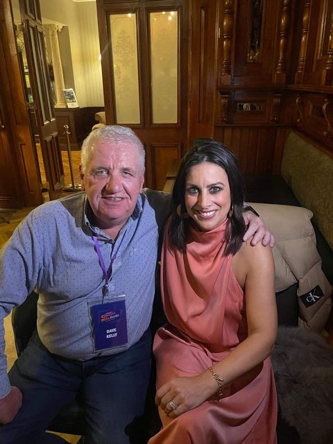 Radio chief Dave Kelly with Lucy Kennedy