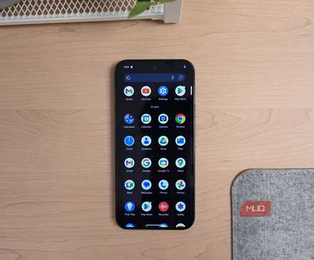 App tray of the Google Pixel 9 Pro XL