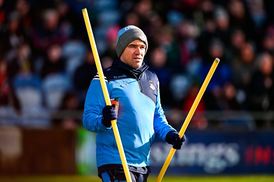 Dublin manager Ger Brennan before the loss to Mayo in Castlebar. Photo: Ben McShane/Sportsfile