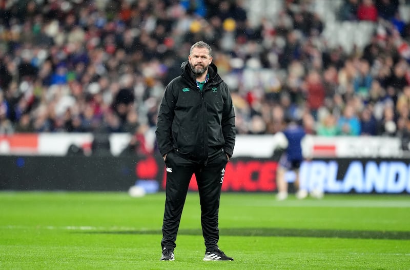 Ireland's head coach Andy Farrell before the Six Nations match in Paris. Photograph: Adam Davy/PA