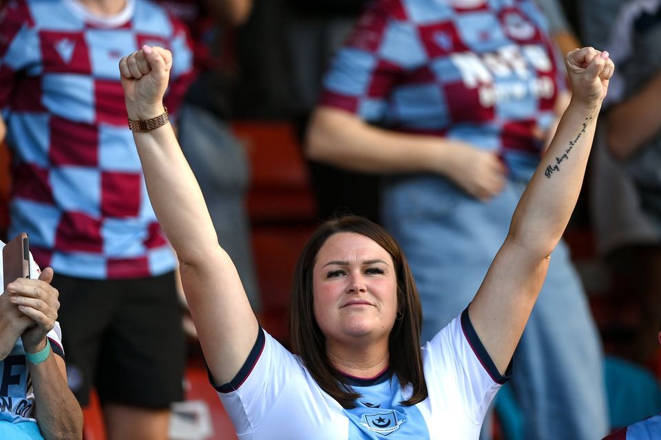 Drogheda United chairperson Joanna Byrne says she was asked to step down after saying that Ireland's Nations League clashes with Israel should not go ahead. Photo by Stephen McCarthy/Sportsfile