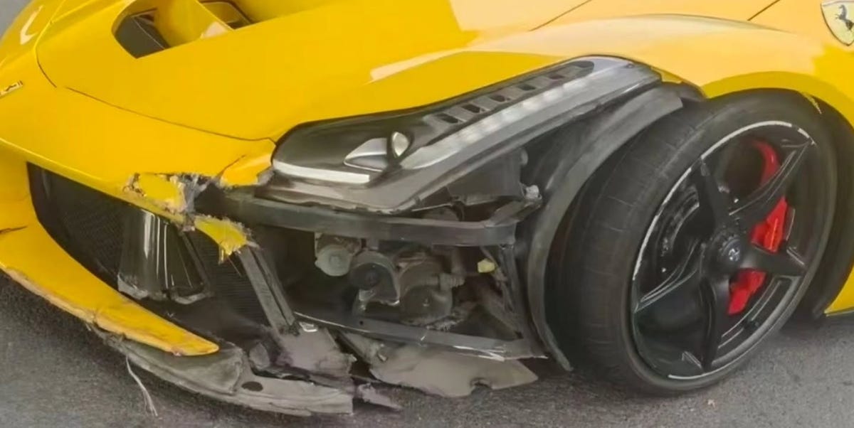 Ferrari LaFerrari Crashes, May Be Same Car That Suffered $1.4M Crash in 2015