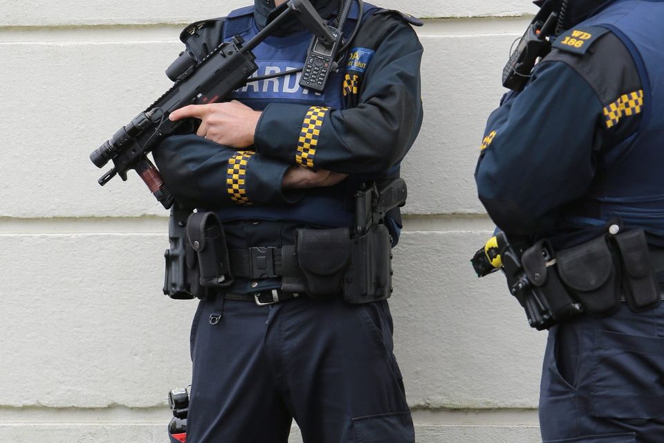 The Garda Armed Support Unit (ASU). Stock image