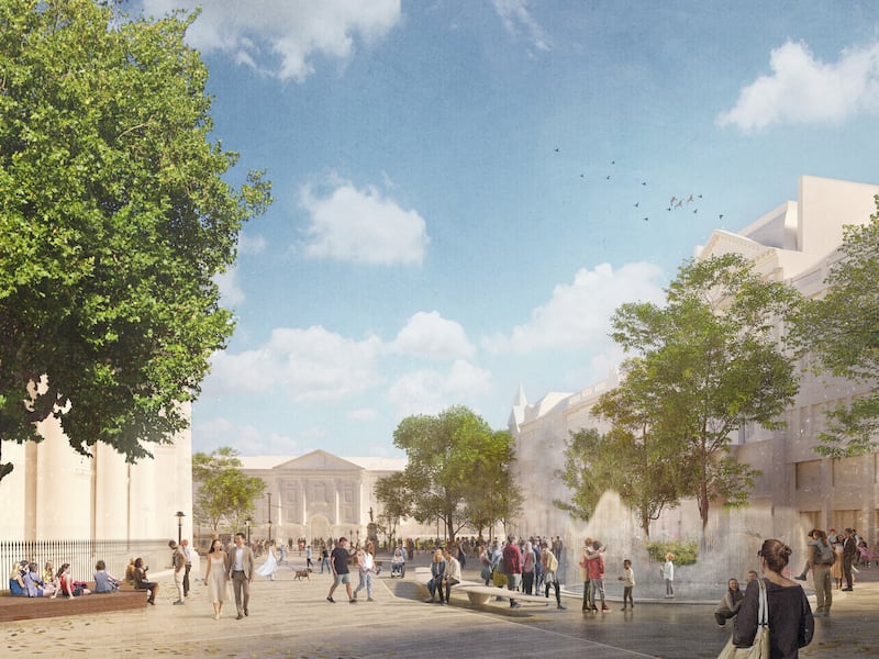 The plaza could be completed by 2030. Photograph: Dublin City Council
