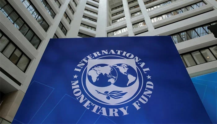 The International Monetary Fund logo is seen during the IMF/World Bank spring meetings in Washington, US. — Reuters/File