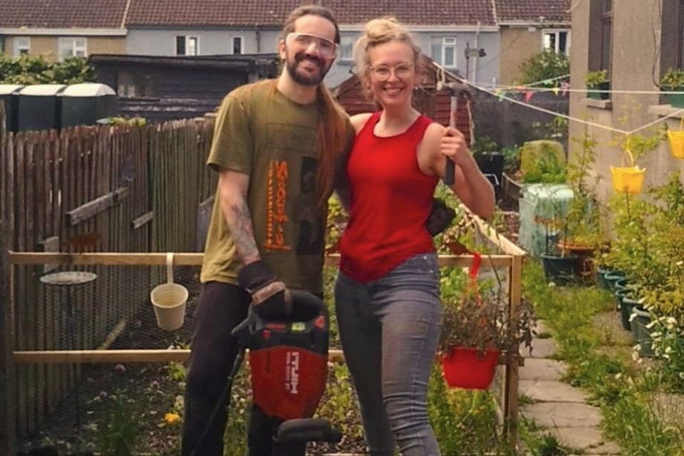 Didi De Zwarte working on her 1950s Arklow home with partner Renato.