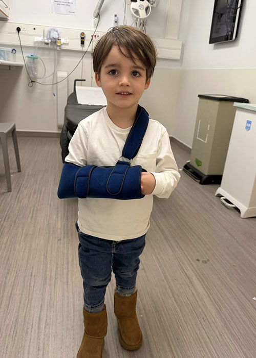 Vogue Williams son Otto in hospital. Pic: Instagram: Vogue Williams