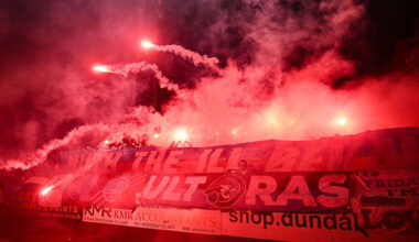 Boy (12) injured and pitch damaged by flares at Louth derby