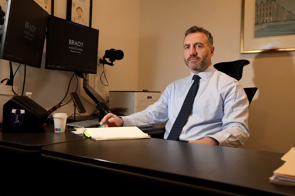 Accountant Brendan Brady in the offices of Brady and Associates on Meath Street in Dublin. Photo: Frank McGrath